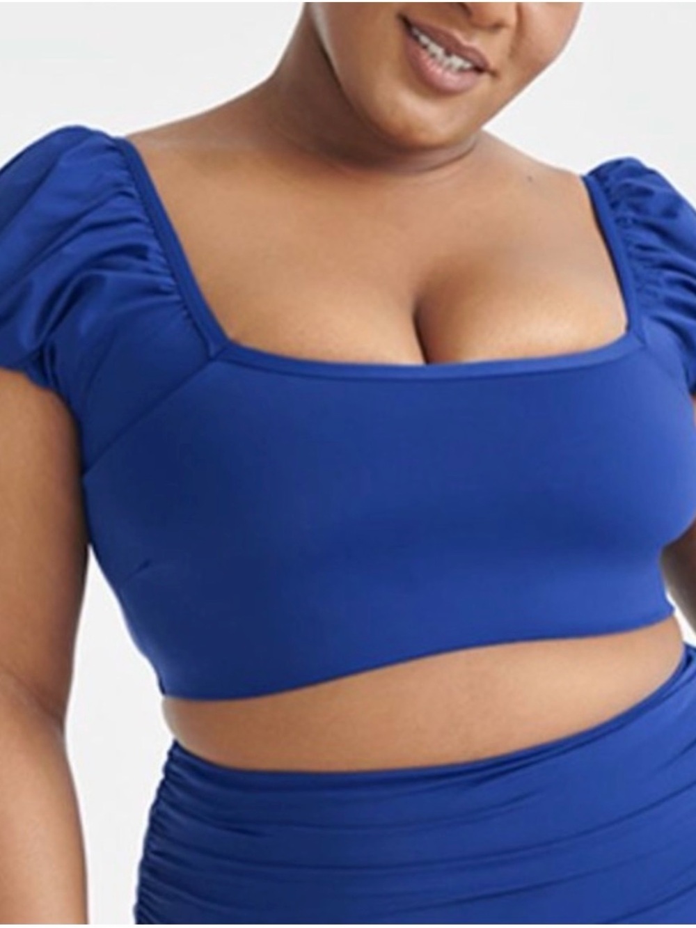 Knix Your Puffy Sleeve Bikini Top – Deep Sea XXXL size chart in photos 42DD